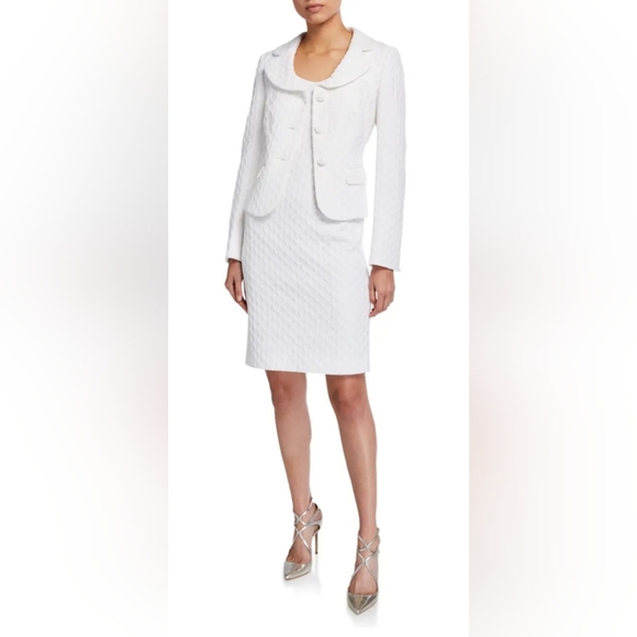 EUC Albert Nipon Textured Jacket and Dress Suit 🖤 - Picture 13 of 15